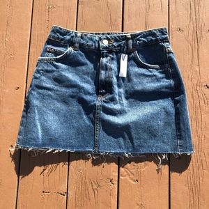 NWT Top Shop Petite Denim Skirt
